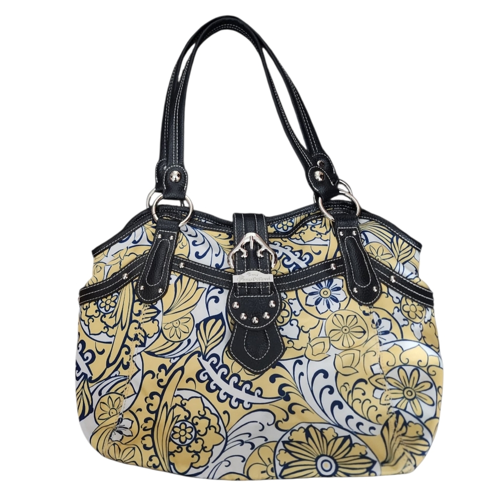 Genna De Rossi Cute Yellow Spring Paisley purse Bag